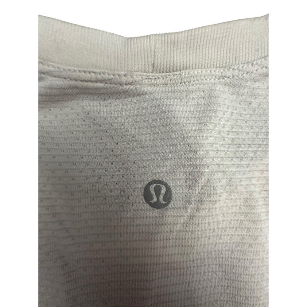 Lululemon Swiftly Womens Size 4 White Top Tech Long Sleeve Activewear #FF1-5 - Picture 3 of 7